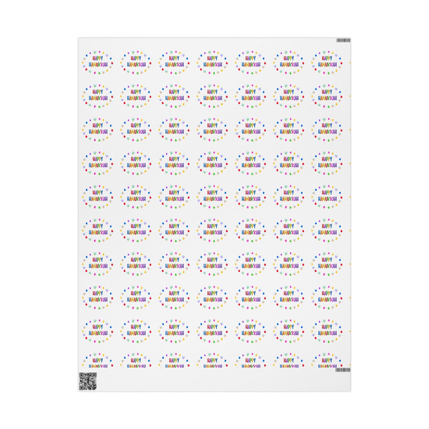 Happy Hanukkah Wrapping Paper, Hanukkah gift wrap