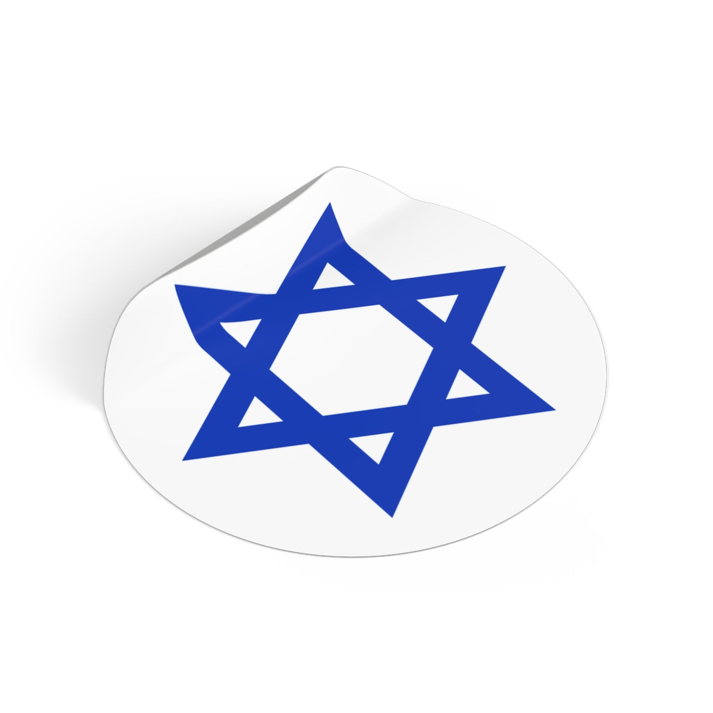 Star of David Round Vinyl Sticker