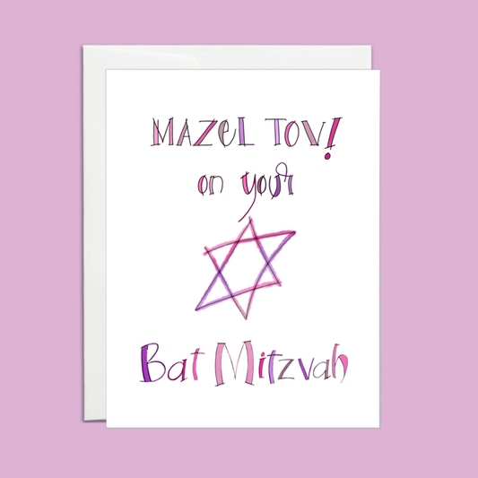 Mazel Tov on your Bat Mitzvah