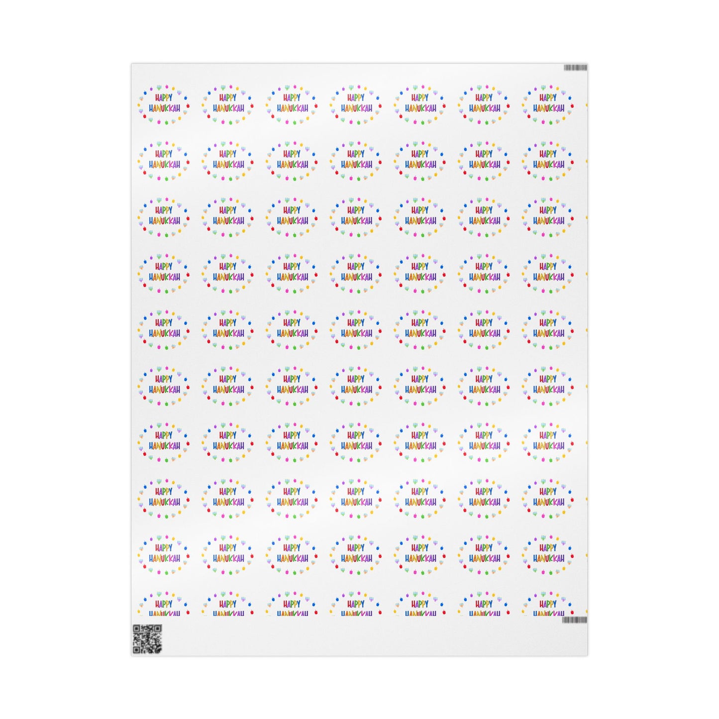 Happy Hanukkah Wrapping Paper, Hanukkah gift wrap