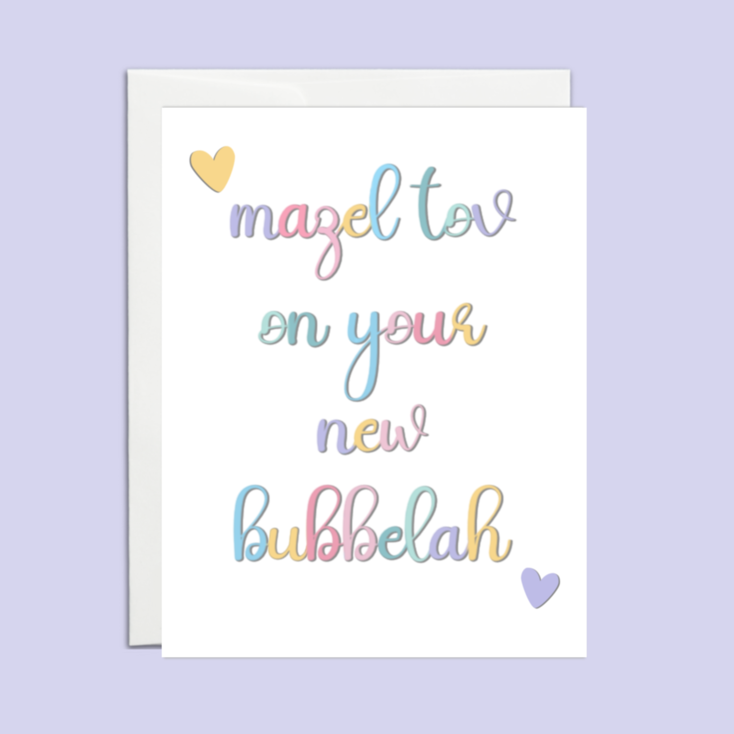 Mazel Tov on your new Bubbelah