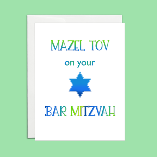 Mazel Tov on your Bar Mitzvah